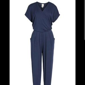Loveappella Navy Jumpsuit Size Medium